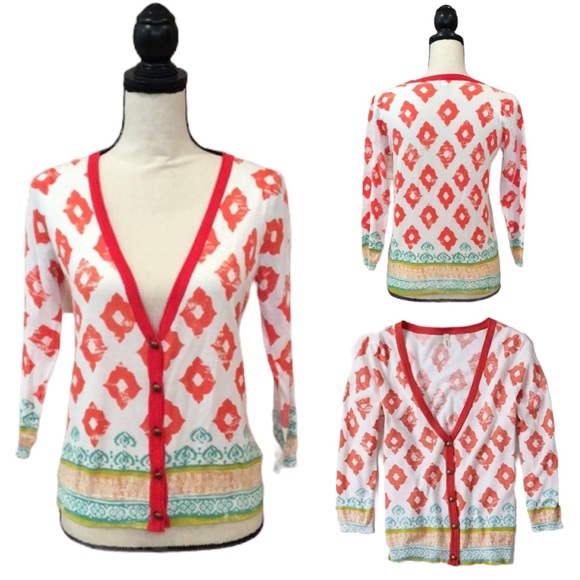 Anthropologie Sweaters - ANTHRO MOTH BORDERED KARNALI CARDIGAN